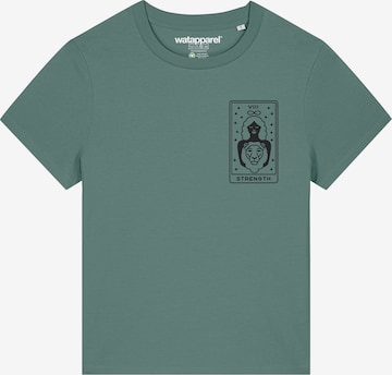 Watapparel T-Shirt 'Tarot Strength' in Grün: Vorderseite