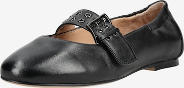 Ballerines à lanières Regarde le Ciel en noir : devant