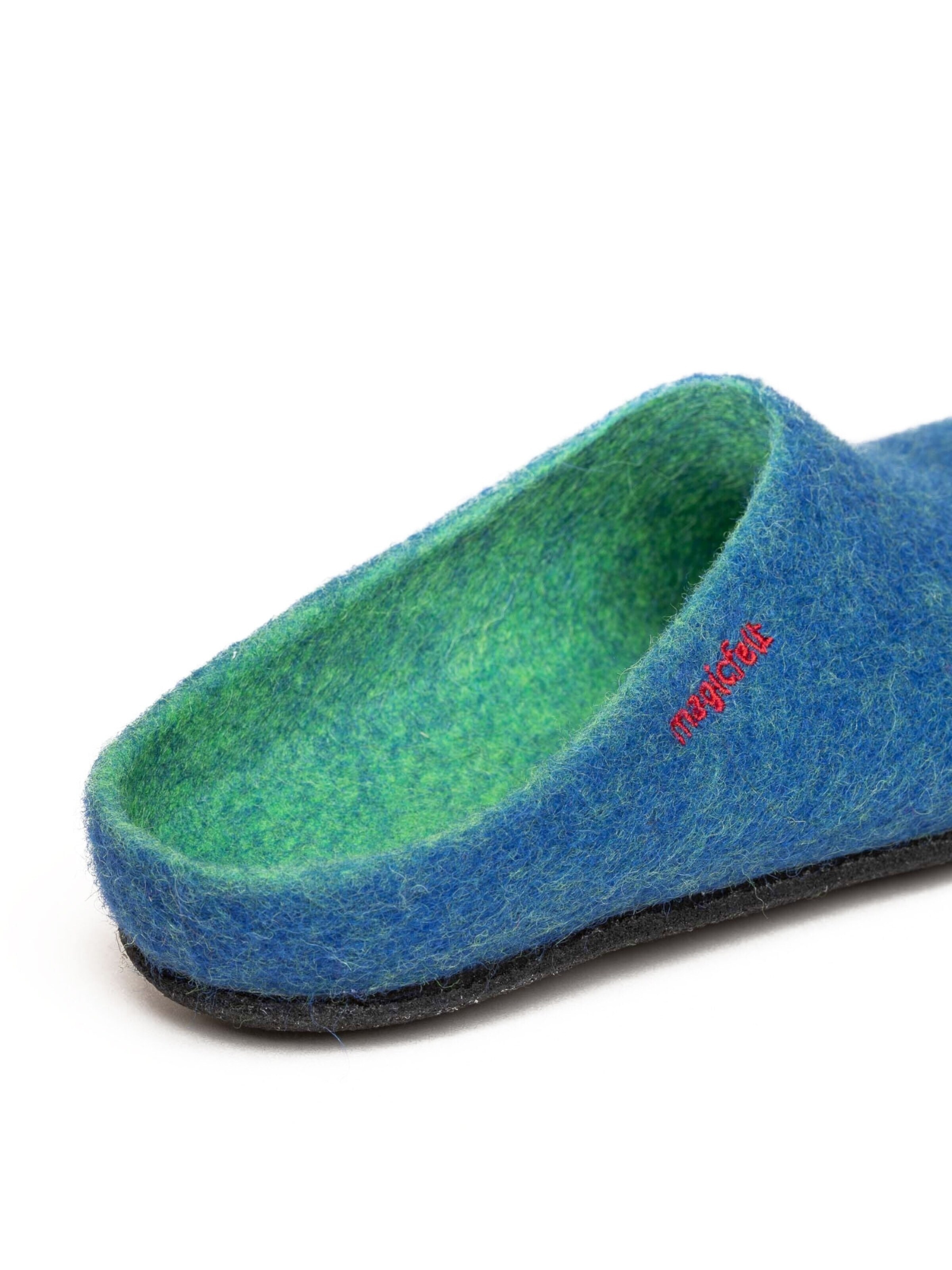 MagicFelt Slippers 'Filzpantoffel Magicfelt 709' in Blue