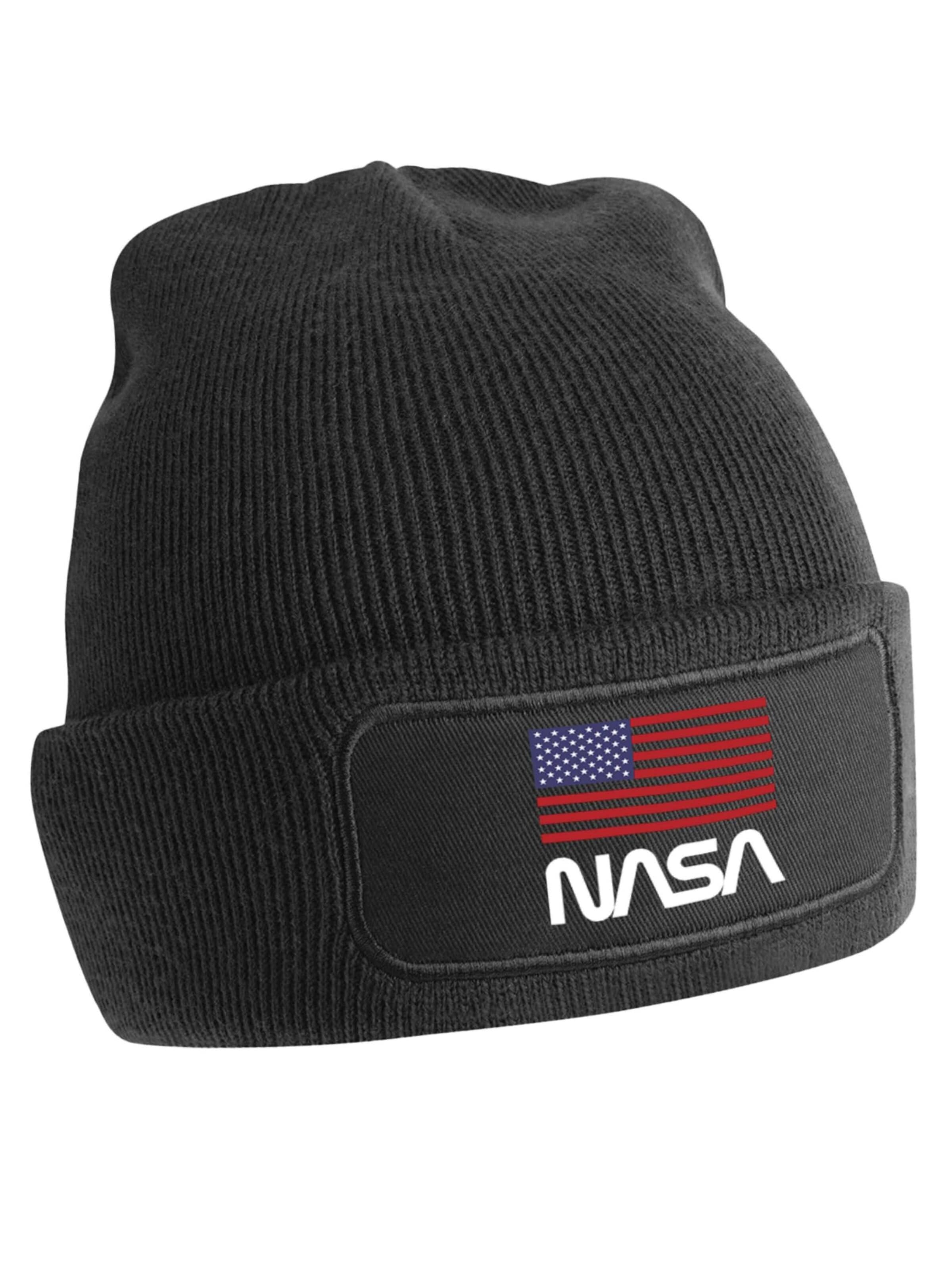 Youth Designz Beanie 'NASA USA' in Black