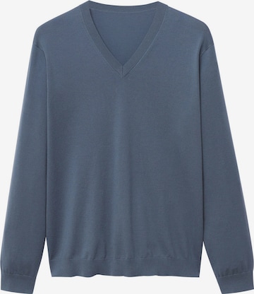 MANGO MAN Pullover 'Tenv' in Blau: predná strana