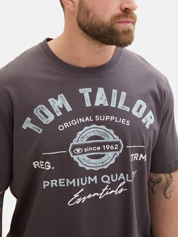 TOM TAILOR Men + - Camisa em cinzento