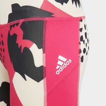 Skinny Pantalon de sport ADIDAS PERFORMANCE en rouge