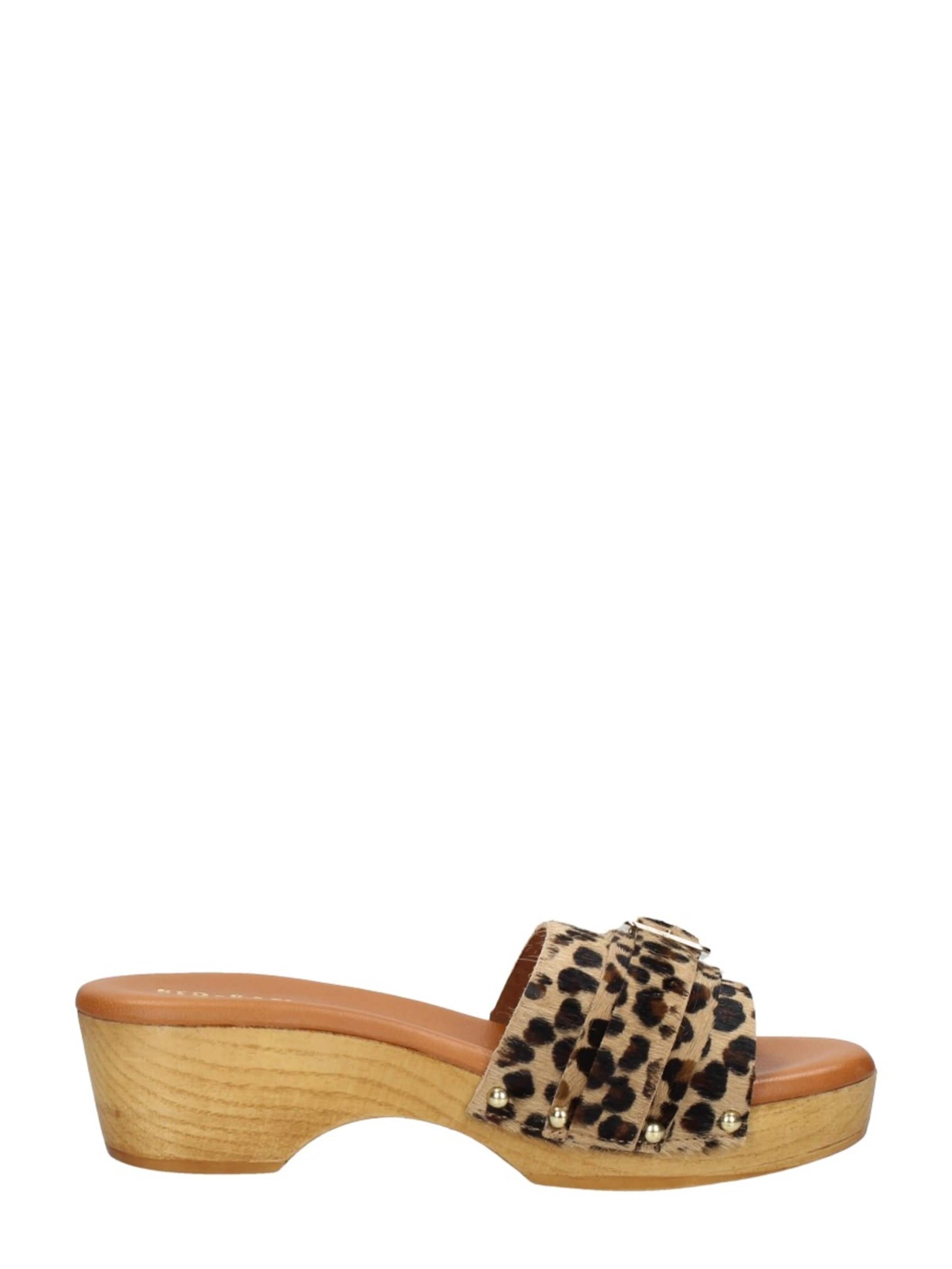 Red-Rag Slippers 'Open Teen' in Brown