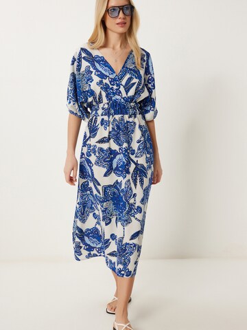 Happiness İstanbul Šaty - Modrá: predná strana