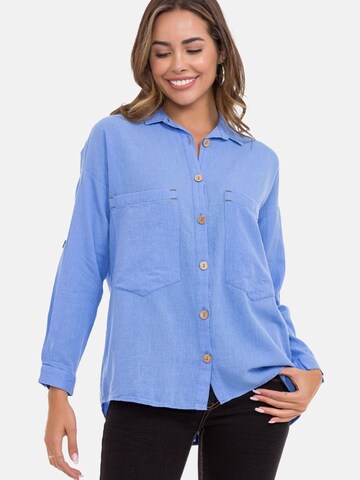 CIPO & BAXX Bluse in Blau: Vorderseite