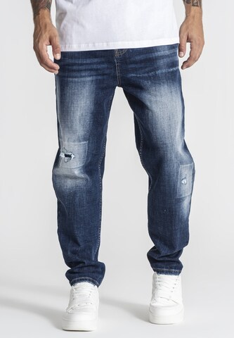 Coupe slim Jean Gianni Kavanagh en bleu : devant