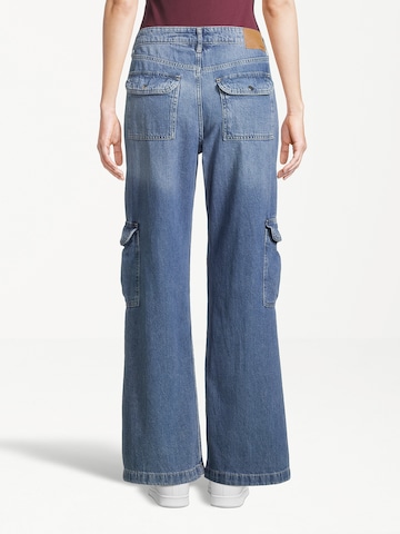 Wide leg Jeans cargo di AÉROPOSTALE in blu