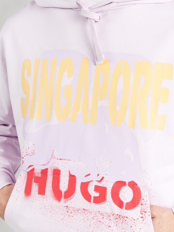 Bluză de molton de la HUGO pe mov