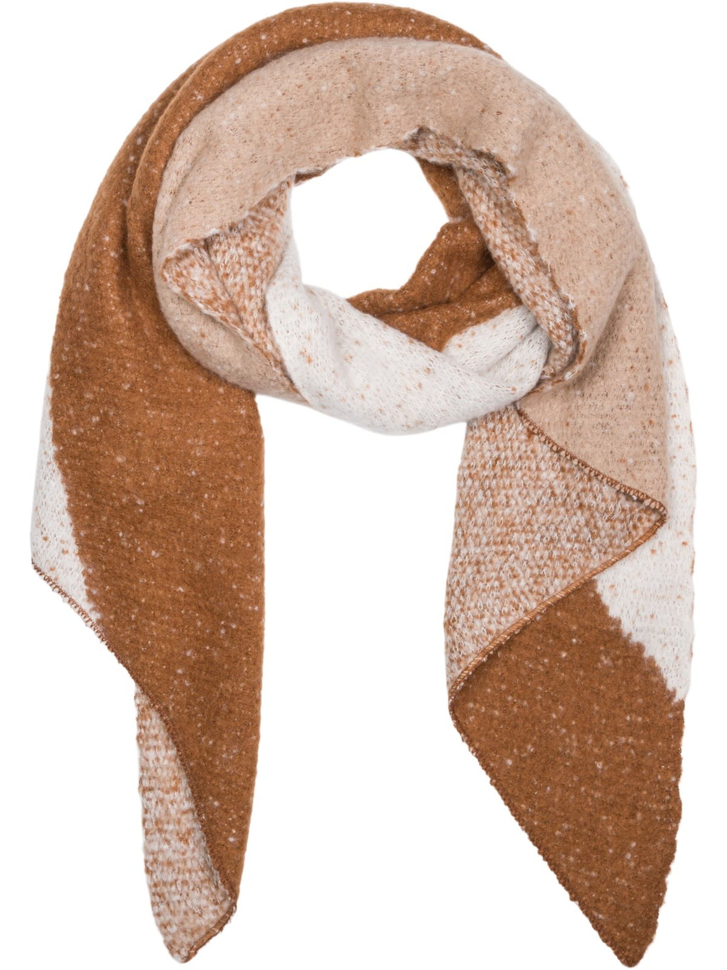 styleBREAKER Oversizeschal 'Asymmetrischer Web Schal 3-Farbig'‌‌‌‌‌‌‌ in One Size in braun, Produktansicht