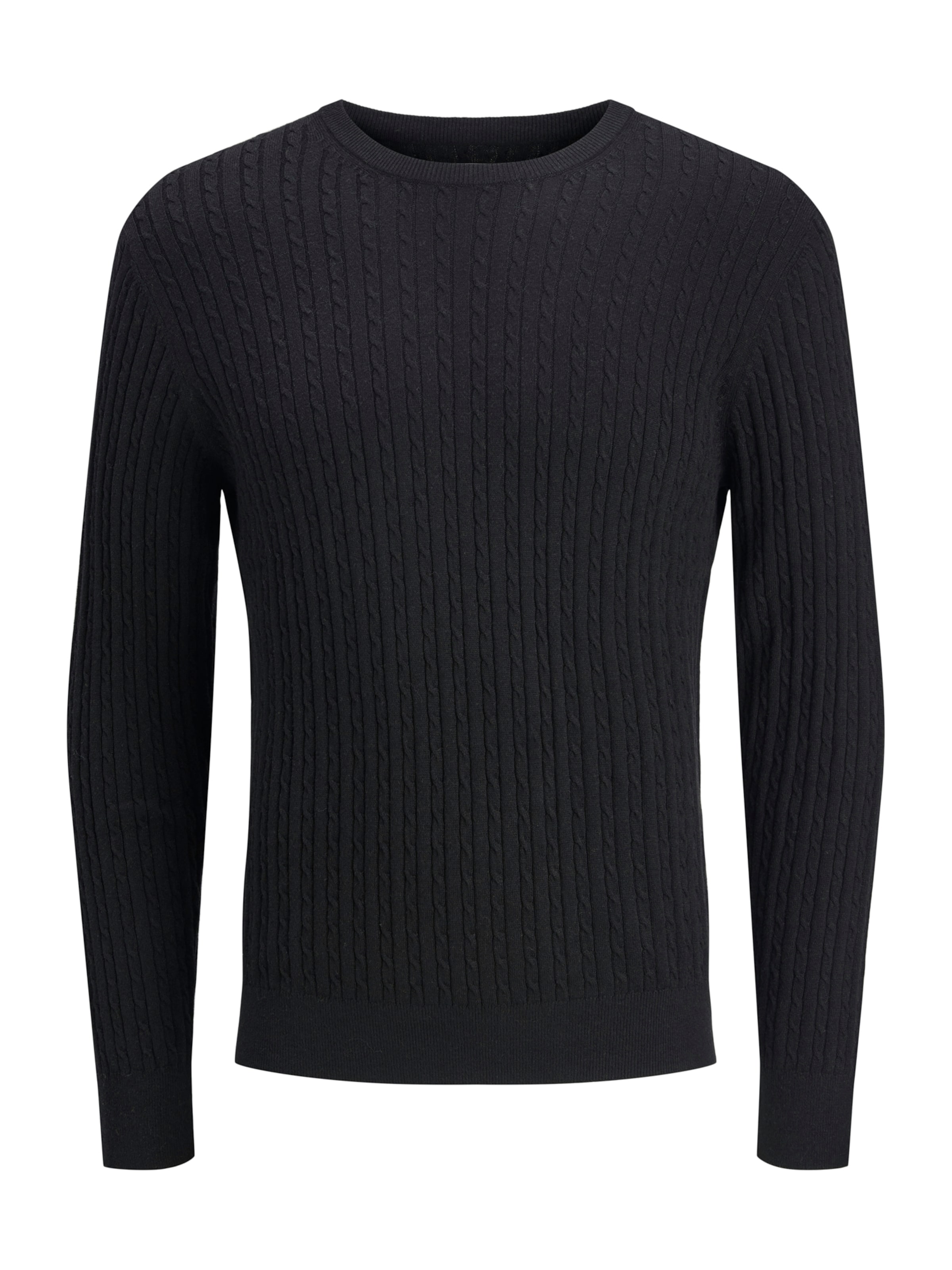 JACK & JONES Свитер 'JJEEMIL' в Черный: спереди