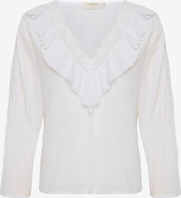 Cream Bluse 'Jenny' i hvid: forside