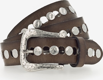 Ceinture 'Ravena' b.belt Handmade in Germany en marron : devant