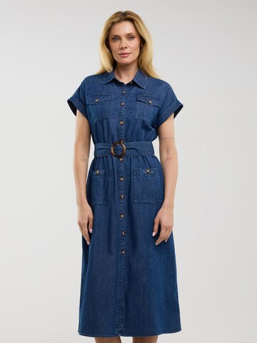 BIG STAR Blousejurk 'Bailey' in Blauw: voorkant