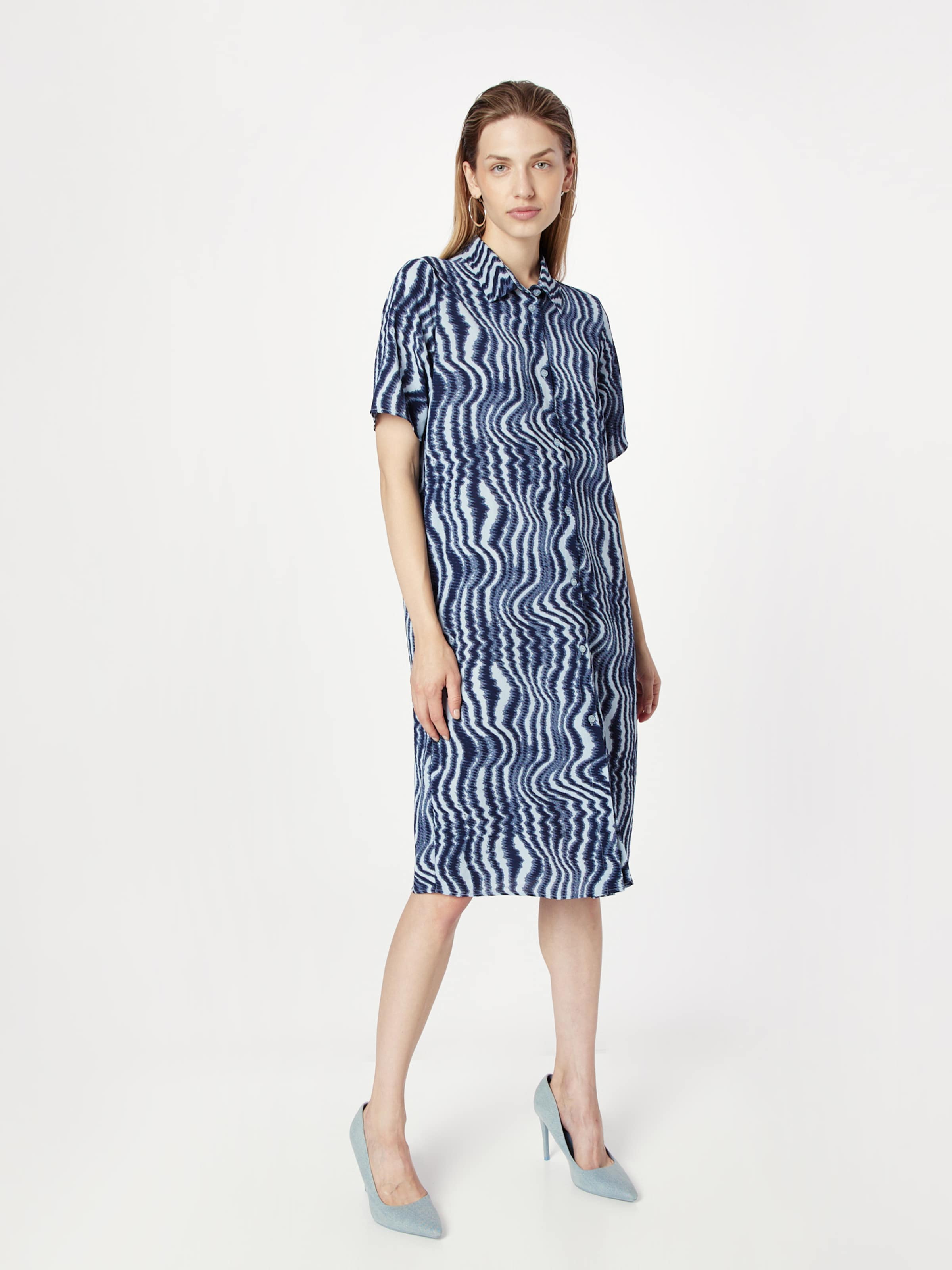 Monki Shirt dress in Marine Blue Light Blue ABOUT YOU