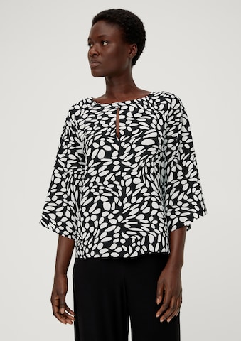 s.Oliver BLACK LABEL Blouse in Zwart: voorkant