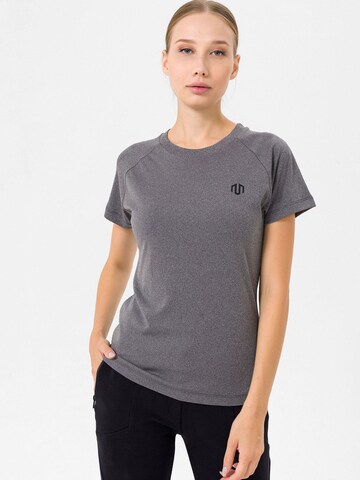 MOROTAI Performance shirt 'Naka' in Grey: front