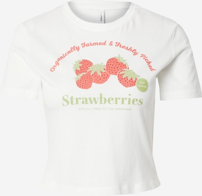 Marškinėliai 'ONLKELLY' iš ONLY, spalva – žalia / raudona / balta, Prekių apžvalga