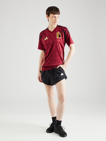 sarkans ADIDAS PERFORMANCE Sportiska stila krekls 'Belgium 24 Home'