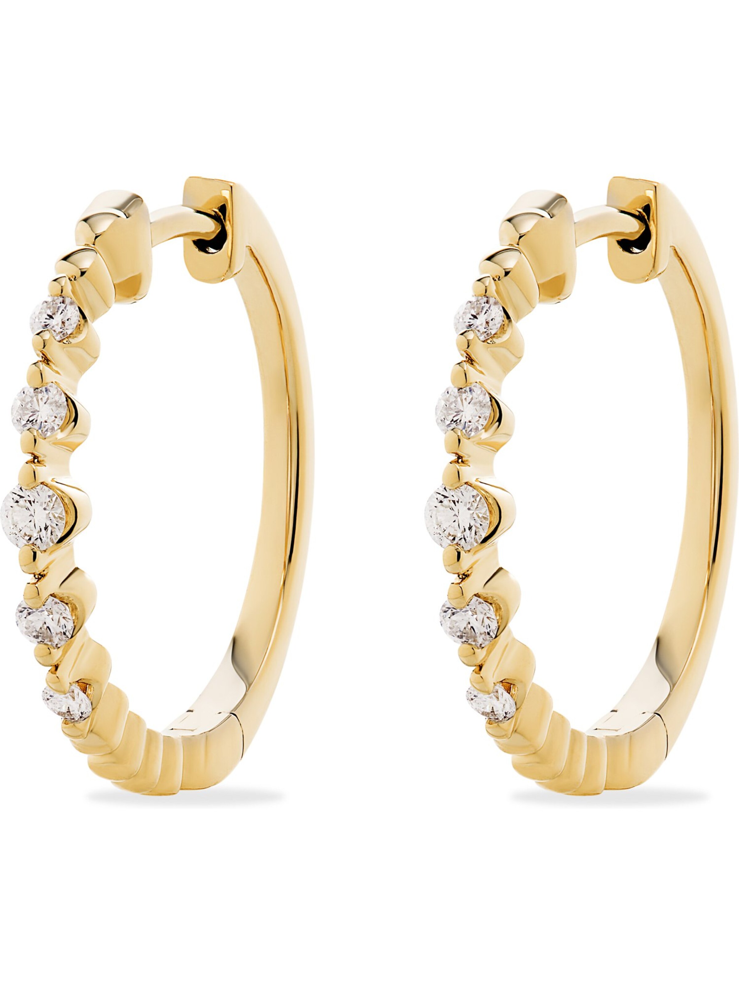 CHRIST Ohrringe in Gelb: Vorderseite