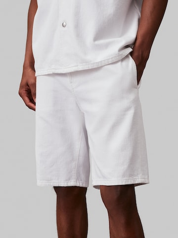 Calvin Klein Jeans Regular Hose in Weiß