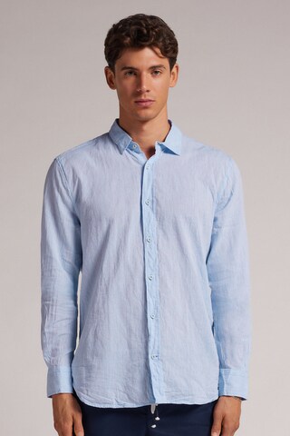 INTIMISSIMI Regular Fit Hemd in Blau: Vorderseite