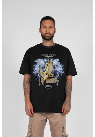 MJ Gonzales T-Shirt 'Vintage Dreams' in Schwarz: Vorderseite