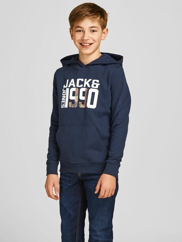 Felpa di Jack & Jones Junior in blu: frontale