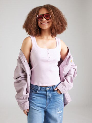 Top 'PCKITTE' di PIECES in rosa: frontale