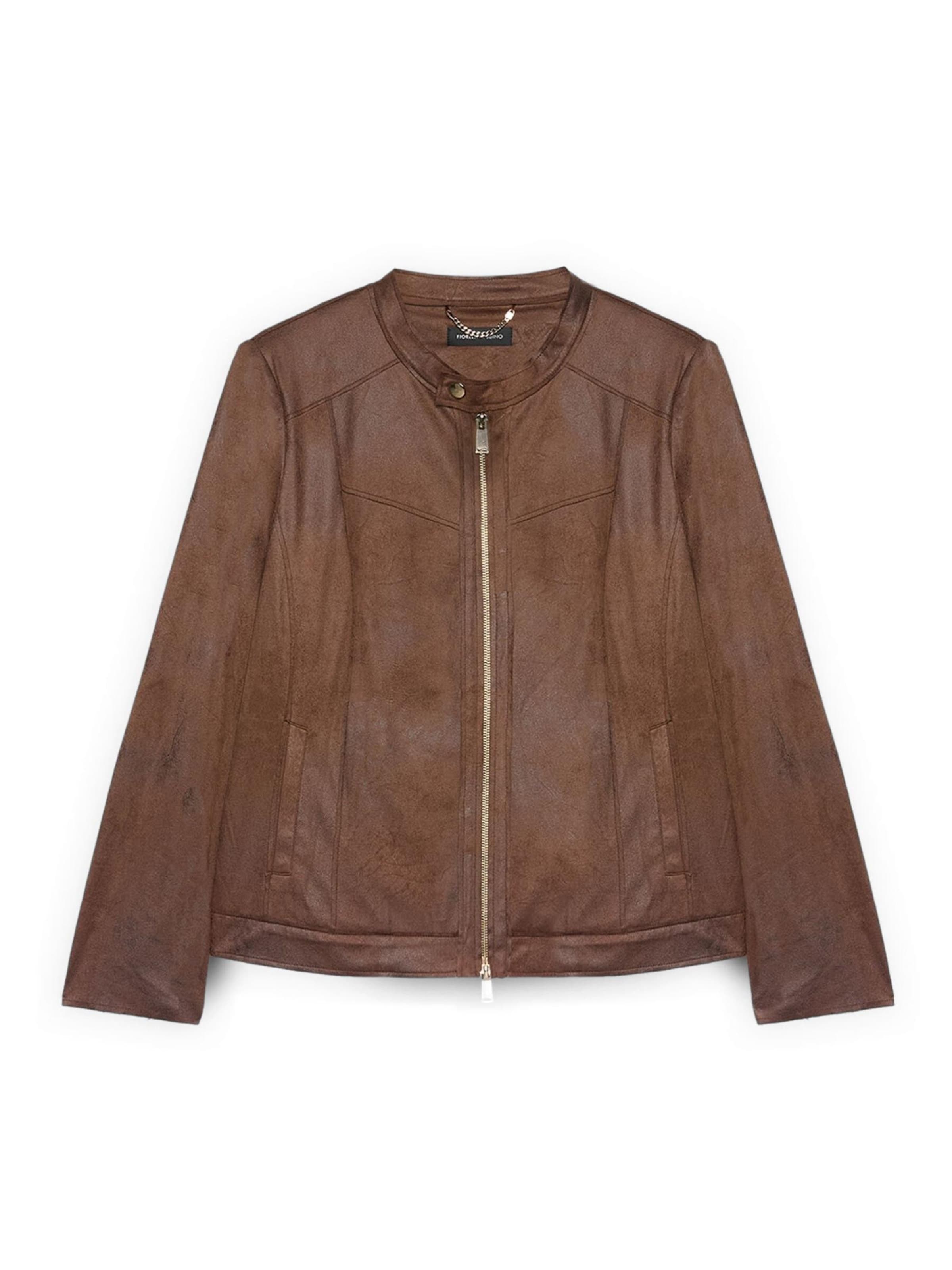 Giacca di mezza stagione di Fiorella Rubino in marrone: frontale