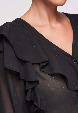 Ombre Blouse in Black