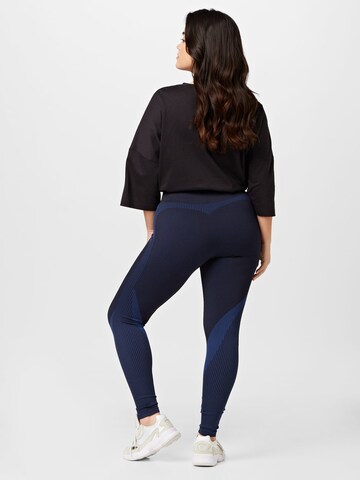 Active by Zizzi Skinny Workout Pants in Black