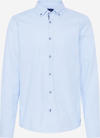 JOOP! Jeans Button Up Shirt in Blue: front