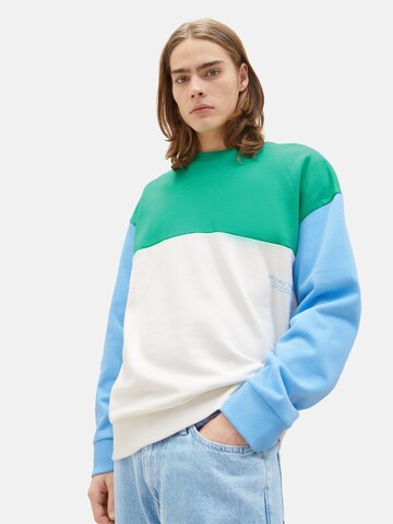 Felpa di TOM TAILOR DENIM in verde