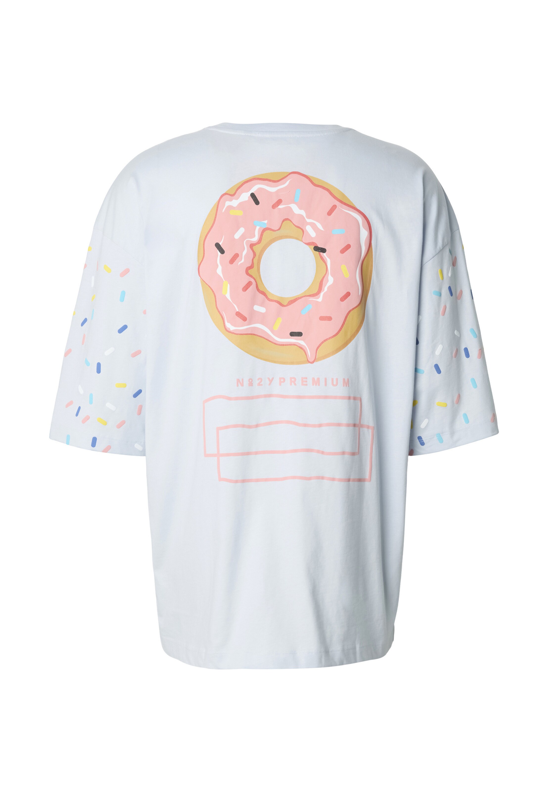 2Y Premium T-Shirt 'Sprinkle Donut' in Blau