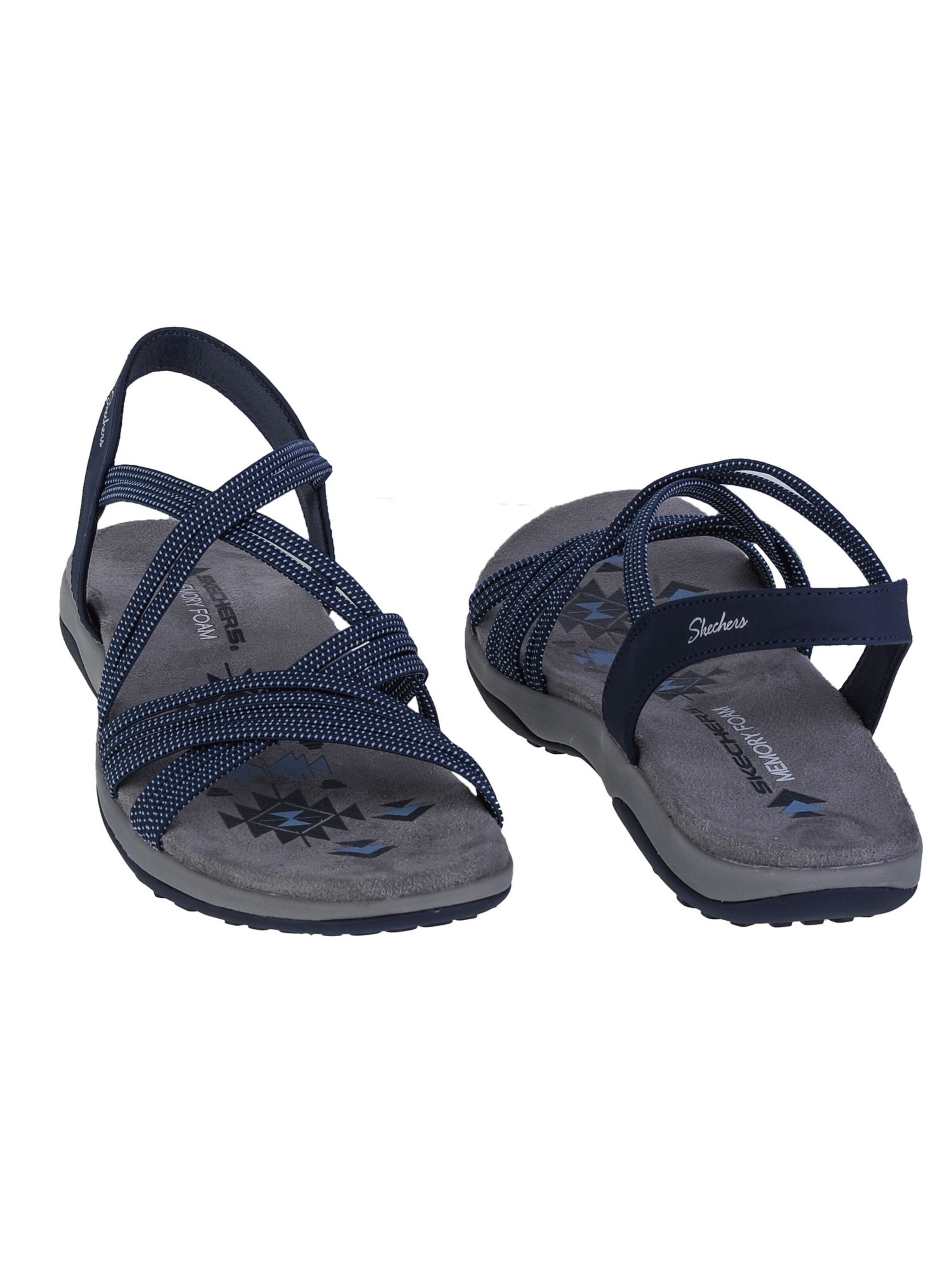 SKECHERS Sandaal 'Skechers Reggae Slim - Turn It Up' in Blauw