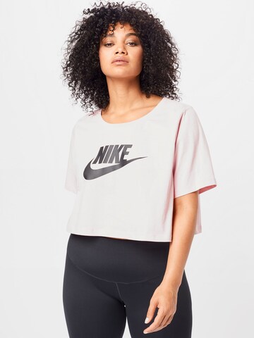 Nike Sportswear Функционална тениска в розово: отпред