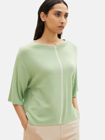 TOM TAILOR Sweater in Green