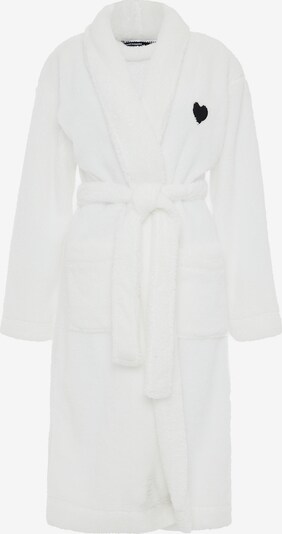 Accappatoio lungo 'Robert Robe' Threadbare di colore nero / bianco, Visualizzazione prodotti