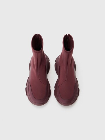 STEVE MADDEN - Sapatilhas altas 'Vrooms-E' em vermelho