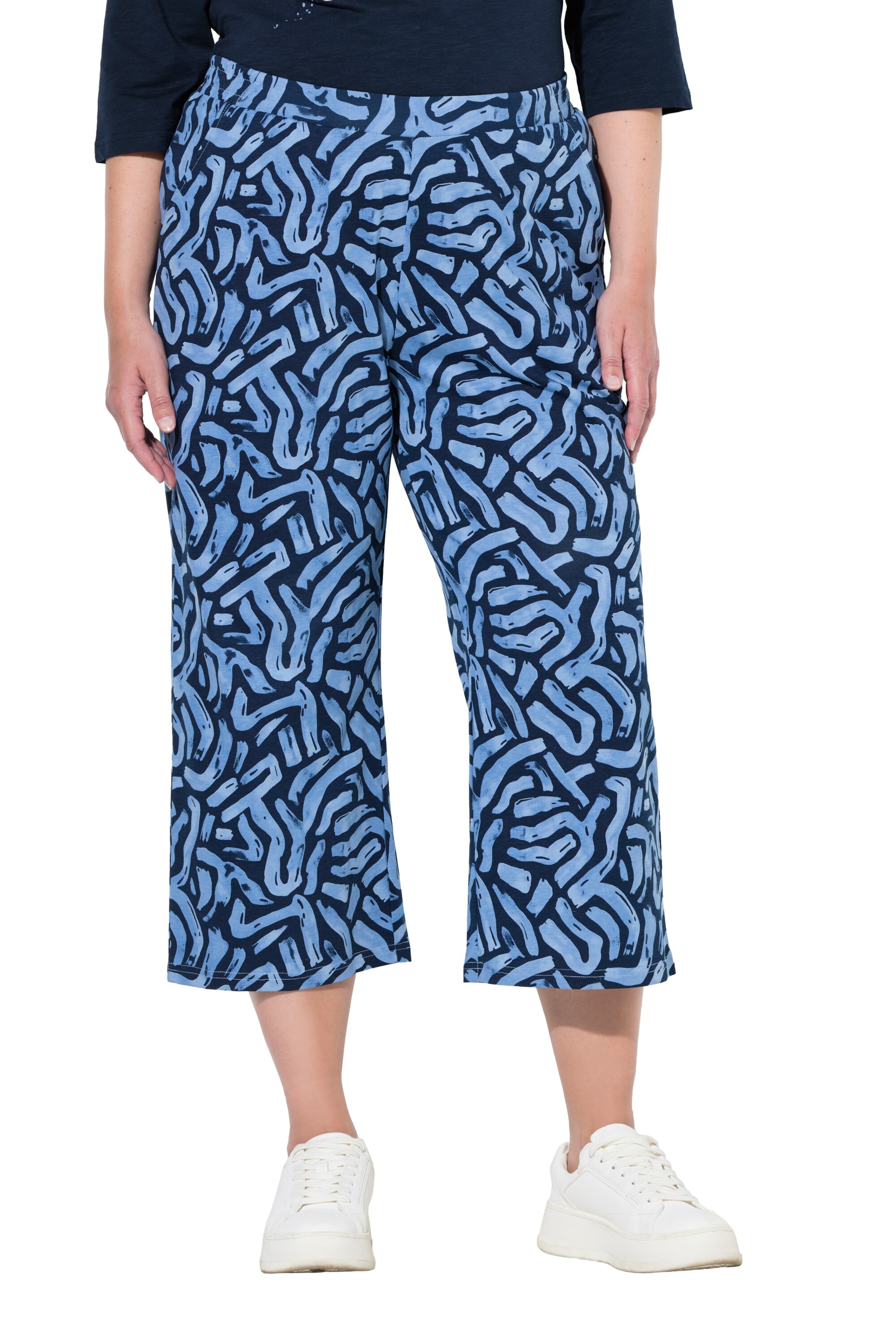 Ulla Popken Regular Hose in Blau: Vorderseite