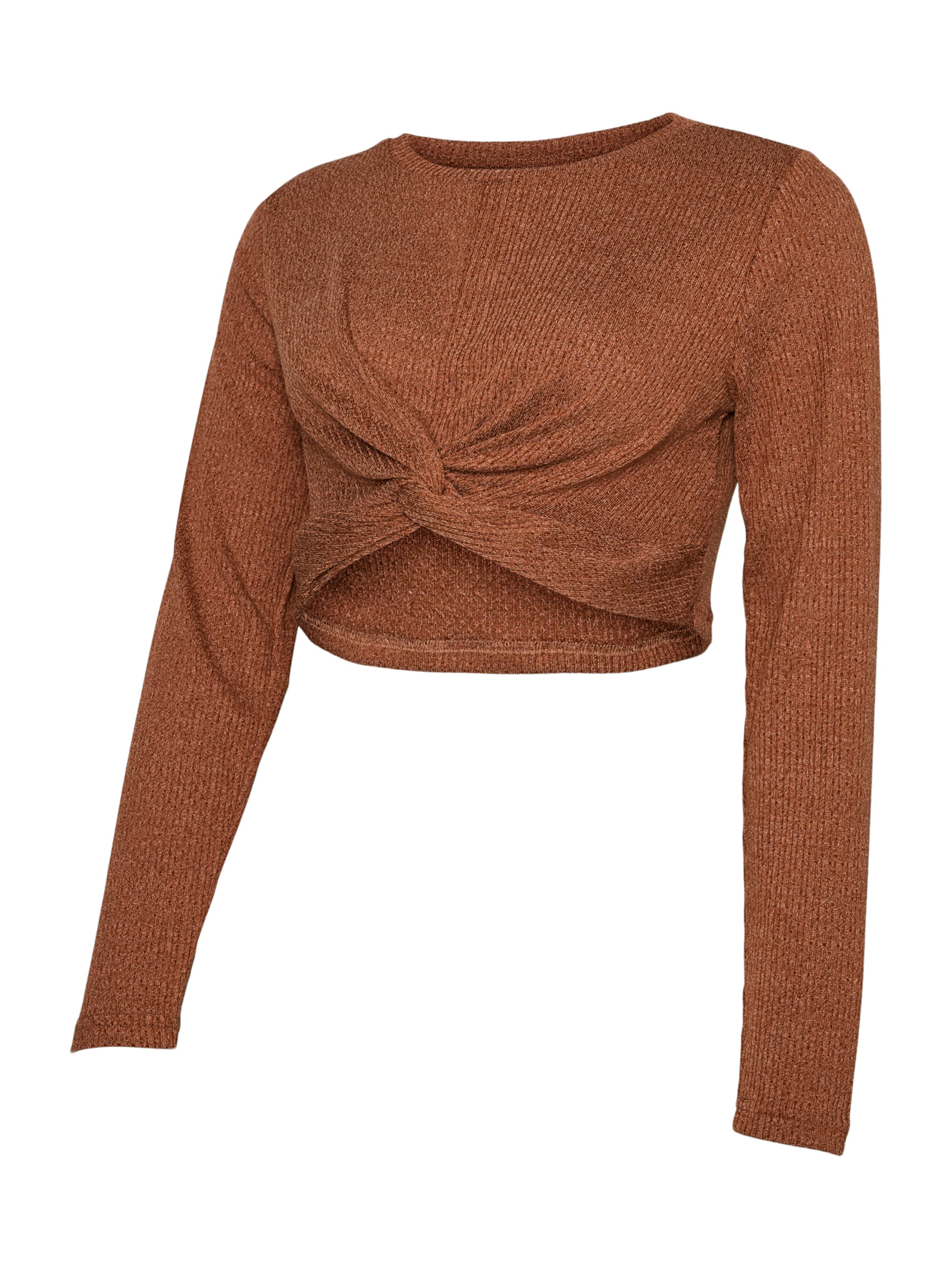MAMALICIOUS Shirt 'MLMELONI' in Braun: Vorderseite