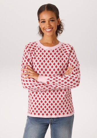 Aniston CASUAL Sweater in Pink: front