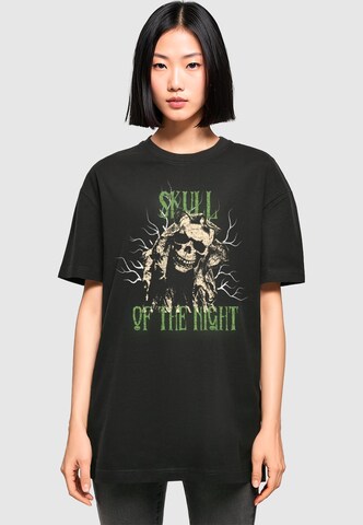 Merchcode Shirt 'Halloween - Skull Of The Night V2' in Black: front