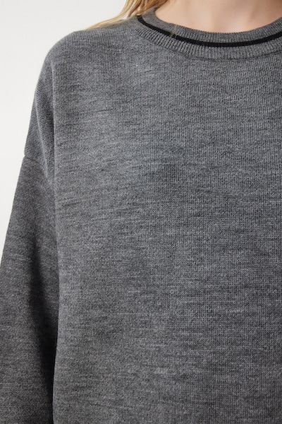 Happiness İstanbul Sweater in XS-XL in Dark grey, Item view