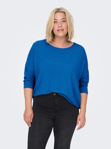 ONLY Carmakoma - Camisa 'Lamour' em azul: frente
