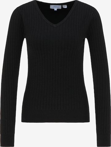 Pull-over usha BLUE LABEL en noir : devant