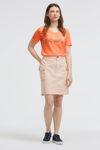 Soccx Basic Rock im Cargo-Stil in Beige