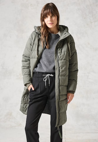 CECIL Winter Coat in Green: front