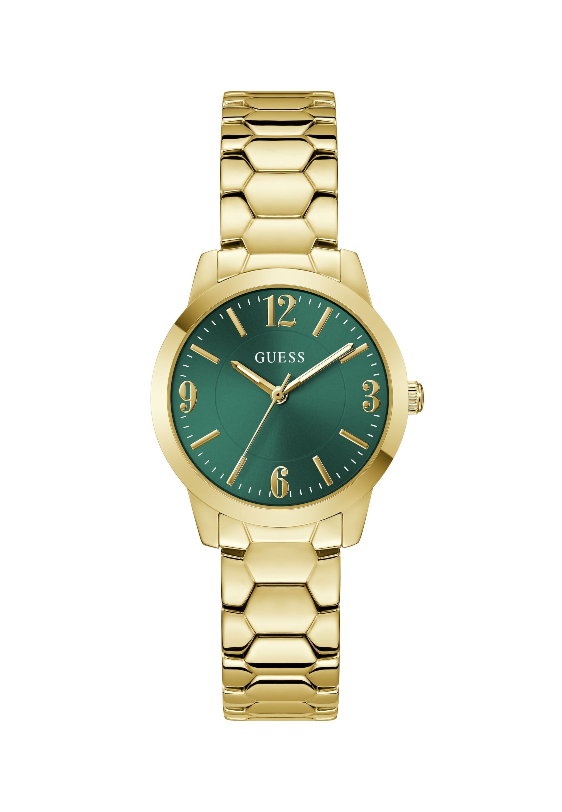 GUESS Analogt ur 'WINNI' i guld: forside
